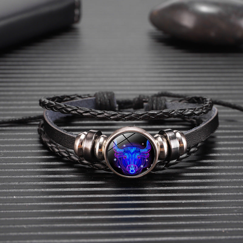 zodiac constellation bracelet braided design bracelet for men women kids schmuckneu
