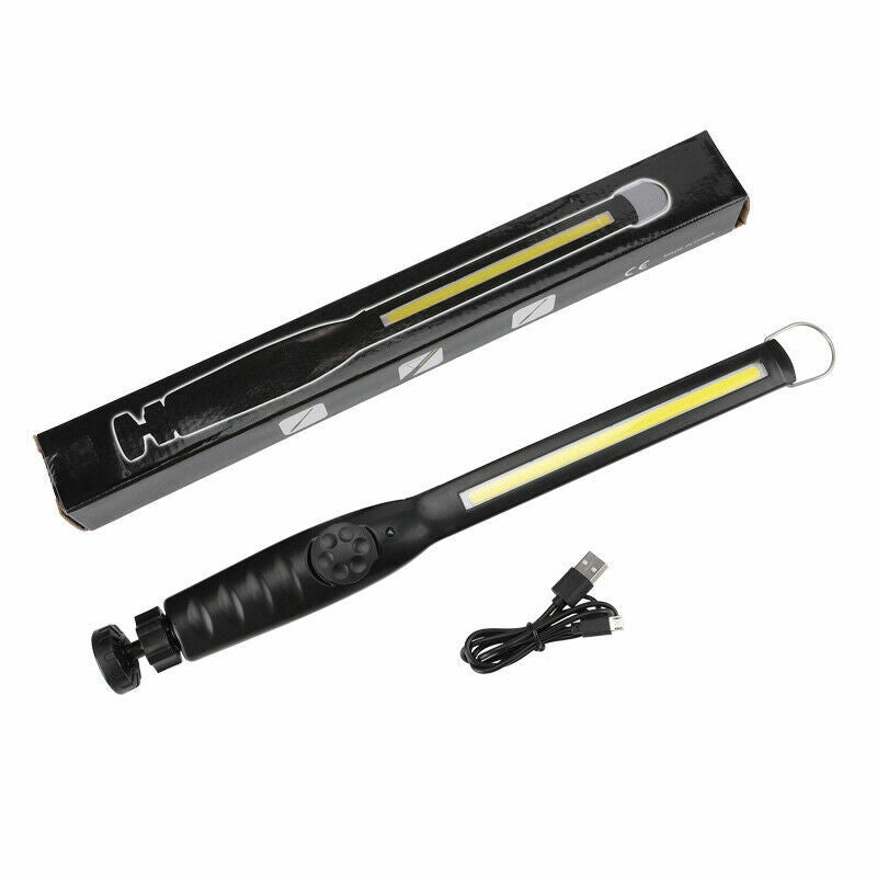 usb rechargeable work light magnetic led flashlight flexible cordless torch automotive inspection emergency light 2 pack schmuckneu