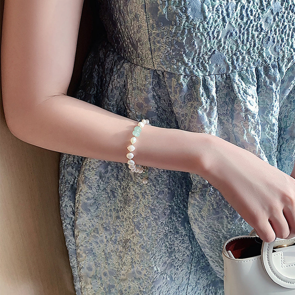 women irregular freshwater pearl adjustable bracelet schmuckneu