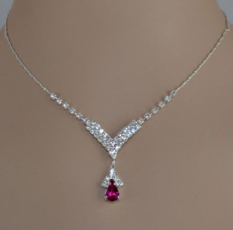 blue zirconia kette – funkelnde damen-halskette mit zirkonia-glanz - lunastein