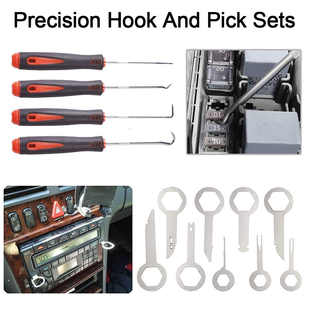 238 x car disassembly tool interior trim mounting lever clipheber pliers set