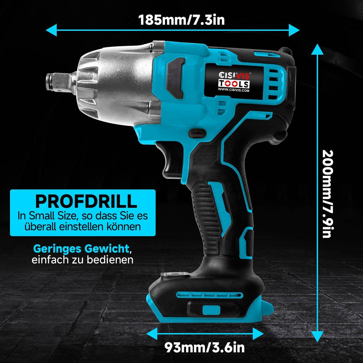 2000nm cordless impact wrench cordless screwdriver ratchet for 18v