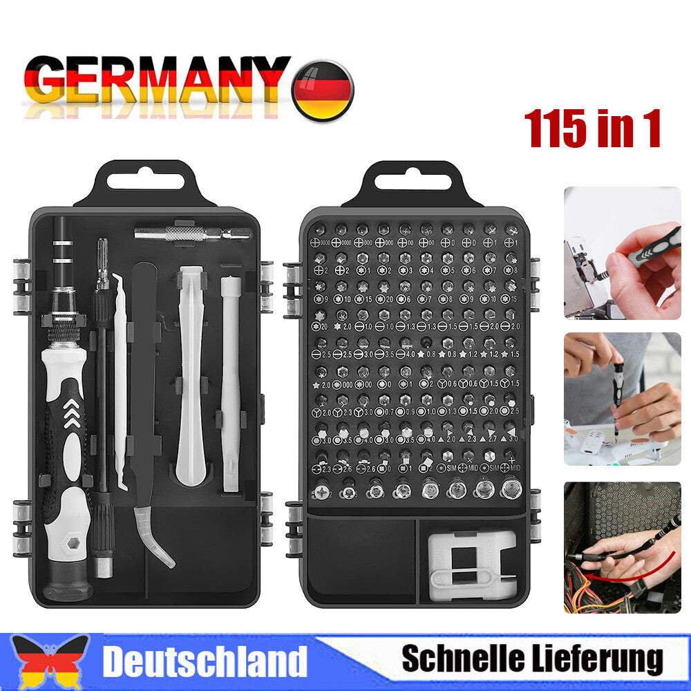 115x Torx Precision Mechanics Screwdriver Set Mini Screwdriver Bit Set Mobile Phones SchmuckNeu