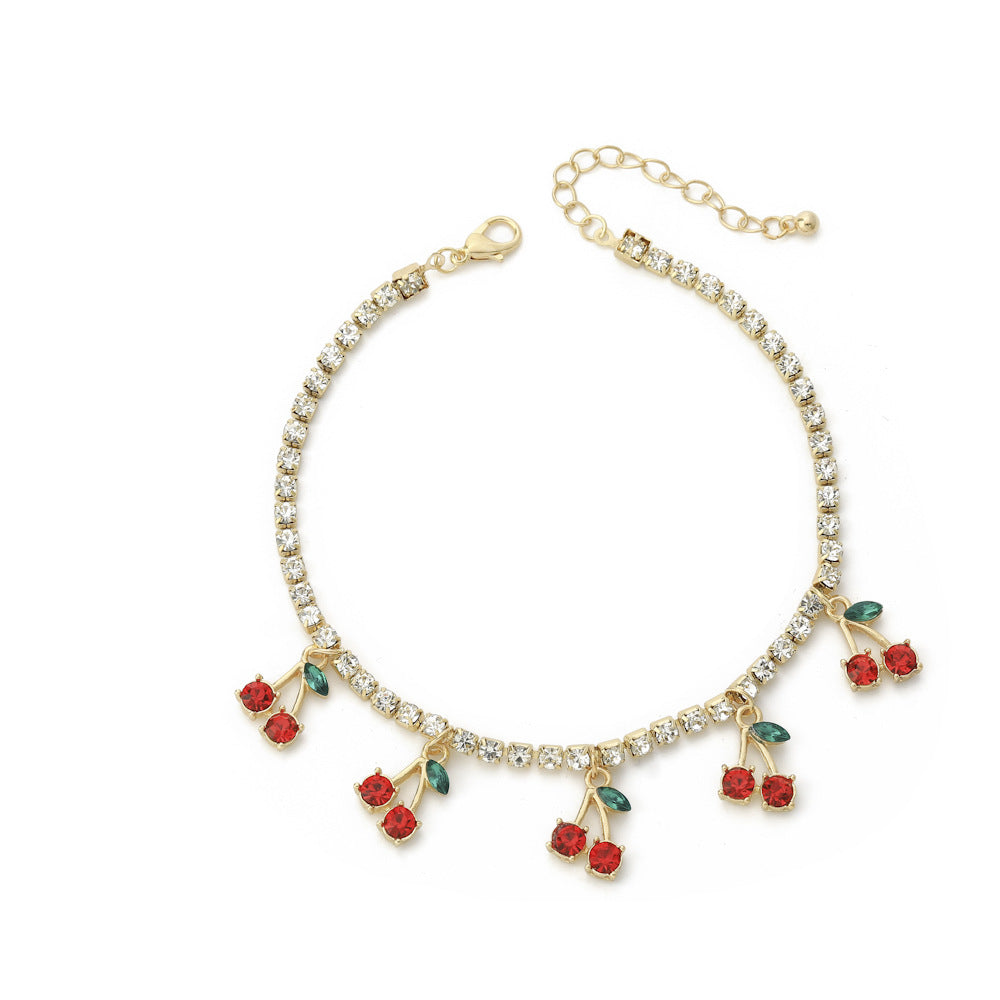 butterfly bliss – strass-fußkettchen mit schmetterlingsanhängern - lunastein - schmuck
