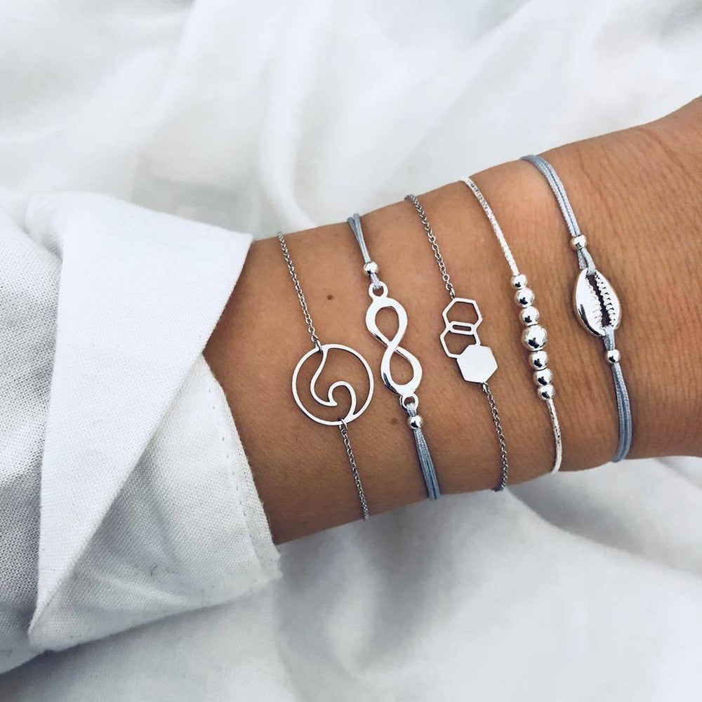 bohemian bracelets & bangles set vintage bead boho charm bracelet for women jewelry accessories pulseras mujer bijoux femme - lunastein