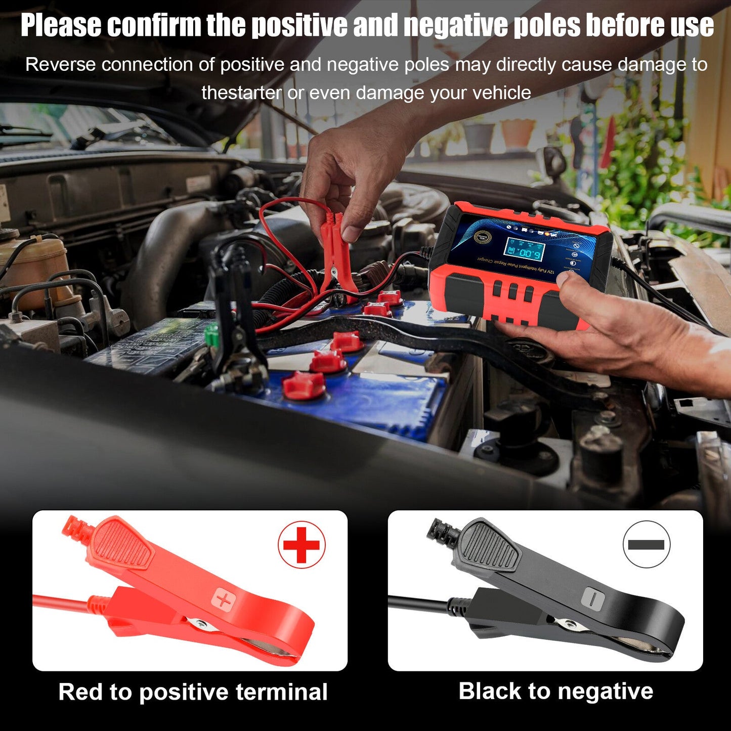 car intelligent battery charger pulse repair trickle charger 12v 6a love local jewelry