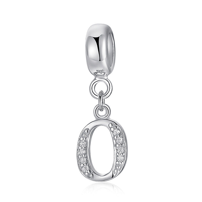 initial letter charm – individualler buchstaben-charm a-z aus 925 silber - lunastein