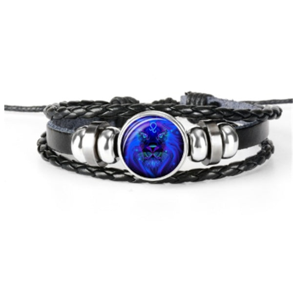 zodiac constellation bracelet braided design bracelet for men women kids schmuckneu