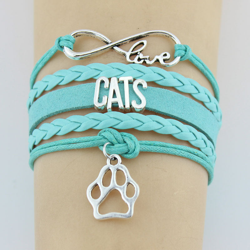 feline love – charm-armband für katzenfreunde - lunastein