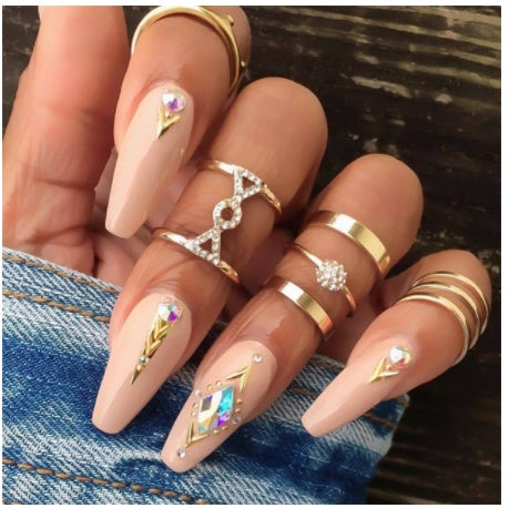 Diamond Z – 19 style Ringsets mit funkelnden Zirkonia & Opal-Akzenten - Lunastein - Schmuck