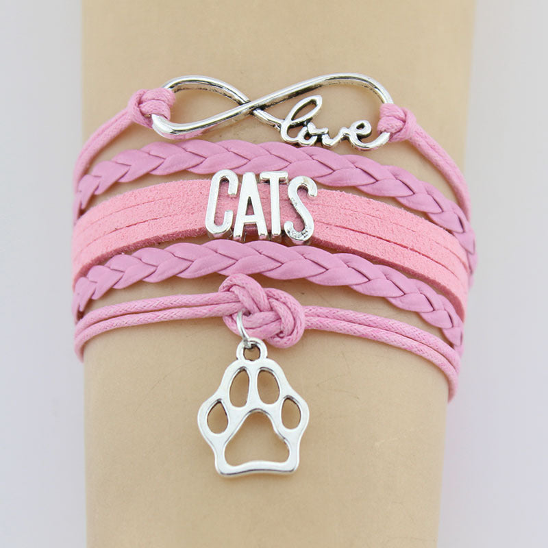 feline love – charm-armband für katzenfreunde - lunastein