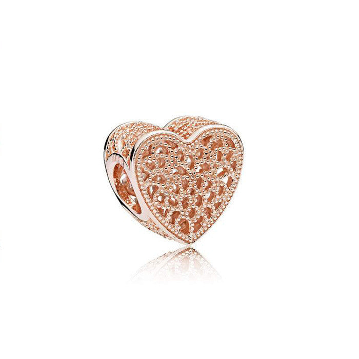 roségold charms 2025 – blumen- & herzperlen für dein diy-armband - lunastein