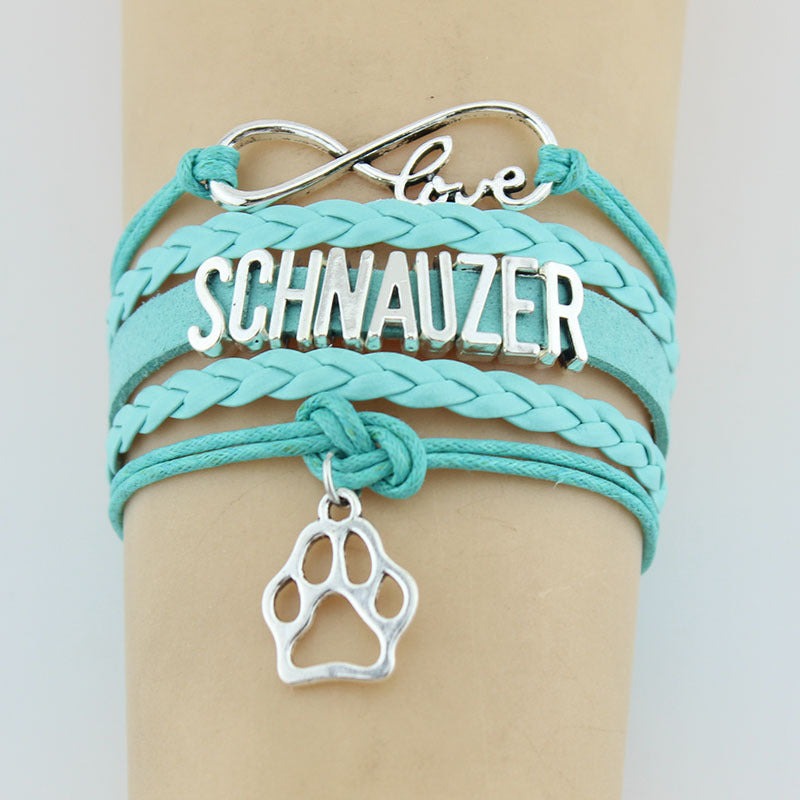 paw love – schnauzer edition charm-armband - lunastein