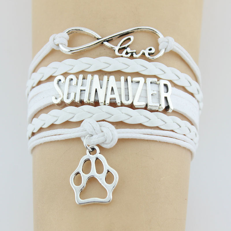 paw love – schnauzer edition charm-armband - lunastein