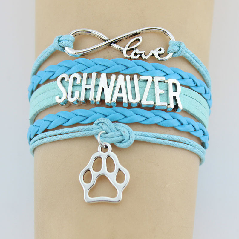 paw love – schnauzer edition charm-armband - lunastein