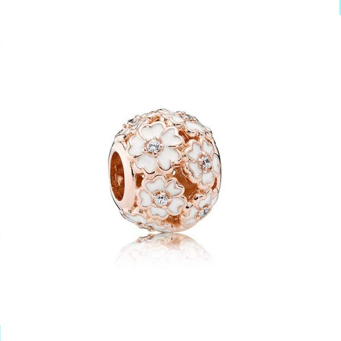 roségold charms 2025 – blumen- & herzperlen für dein diy-armband - lunastein
