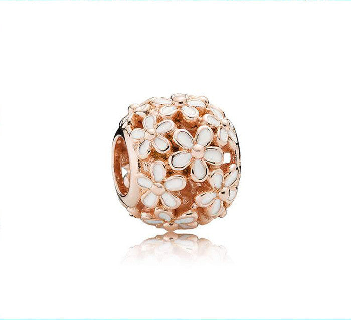 roségold charms 2025 – blumen- & herzperlen für dein diy-armband - lunastein
