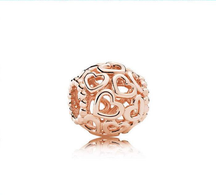 roségold charms 2025 – blumen- & herzperlen für dein diy-armband - lunastein