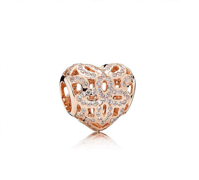 roségold charms 2025 – blumen- & herzperlen für dein diy-armband - lunastein