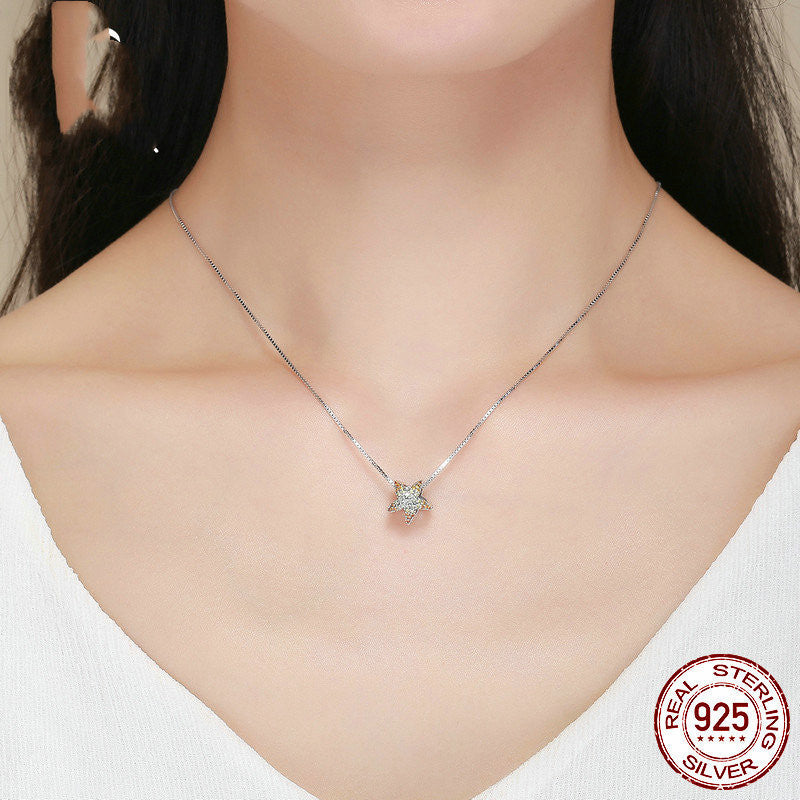 ocean spirit charm – anhänger mit delphinflosse & stern in 925 silber - lunastein
