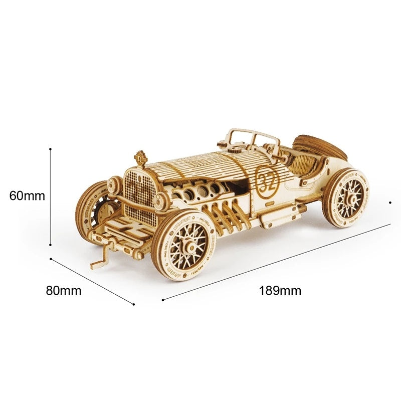 Car 3D Wooden Puzzle Game Assembly Racing Children's Toys SchmuckNeu