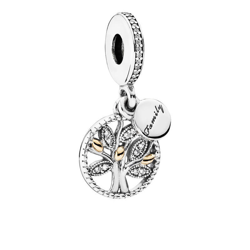 Family Roots Charm 2025 – Lebensbaum-Anhänger mit Zirkonia in 925 Silber - Lunastein