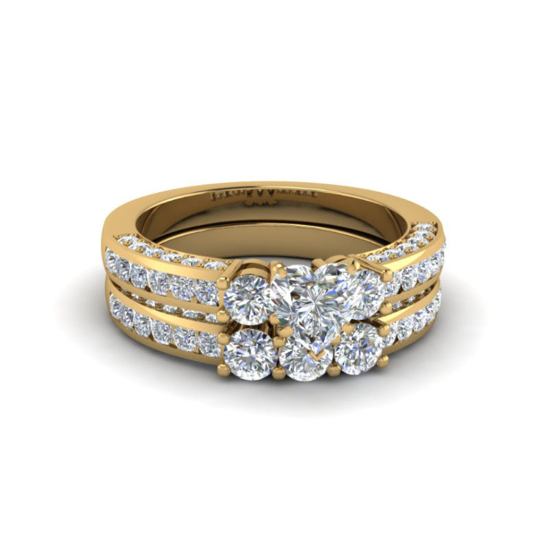 zircon gold dragon ring – goldener herzring für paare - lunastein