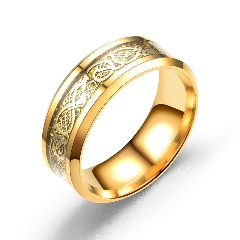 Zircon Gold Dragon Ring – Goldener Herzring für Paare - Lunastein
