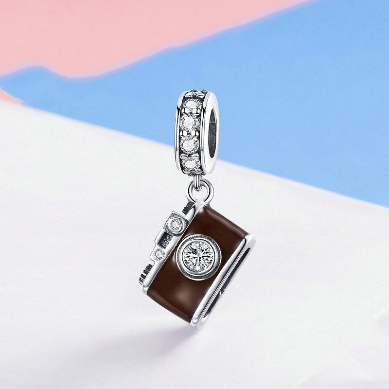 snapshot moment charm 2025 – kameraanhänger in 925 silber - lunastein