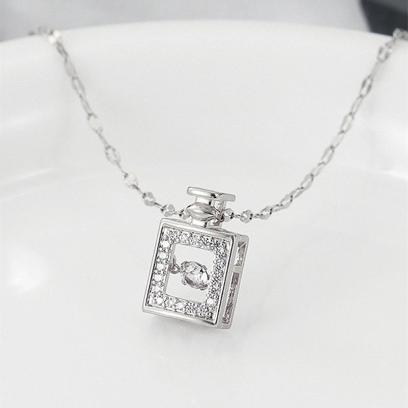 crown & charm – halskette mit zirkonia-anhänger in 11 zauberhaften designs - lunastein
