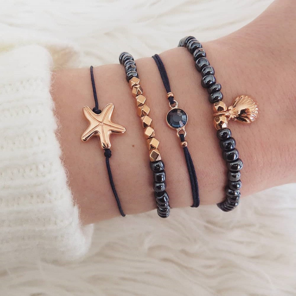 bohemian bracelets & bangles set vintage bead boho charm bracelet for women jewelry accessories pulseras mujer bijoux femme - lunastein