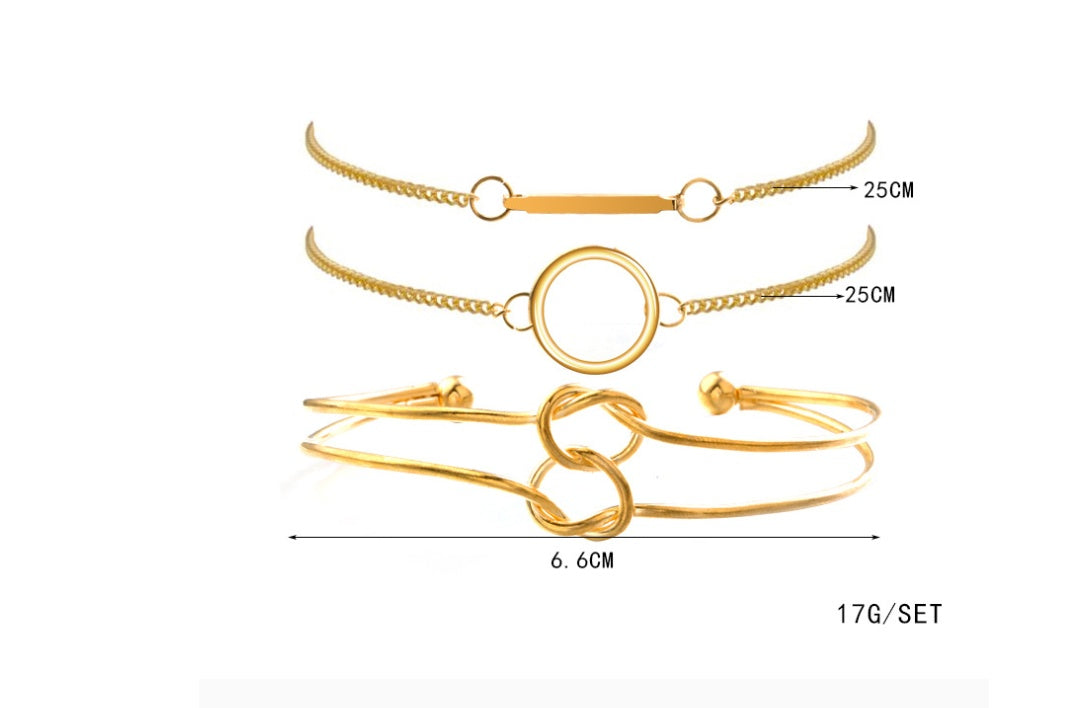 modyle gold color crystal wedding bracelets set cz stone heart bracelets bangles for woman - lunastein