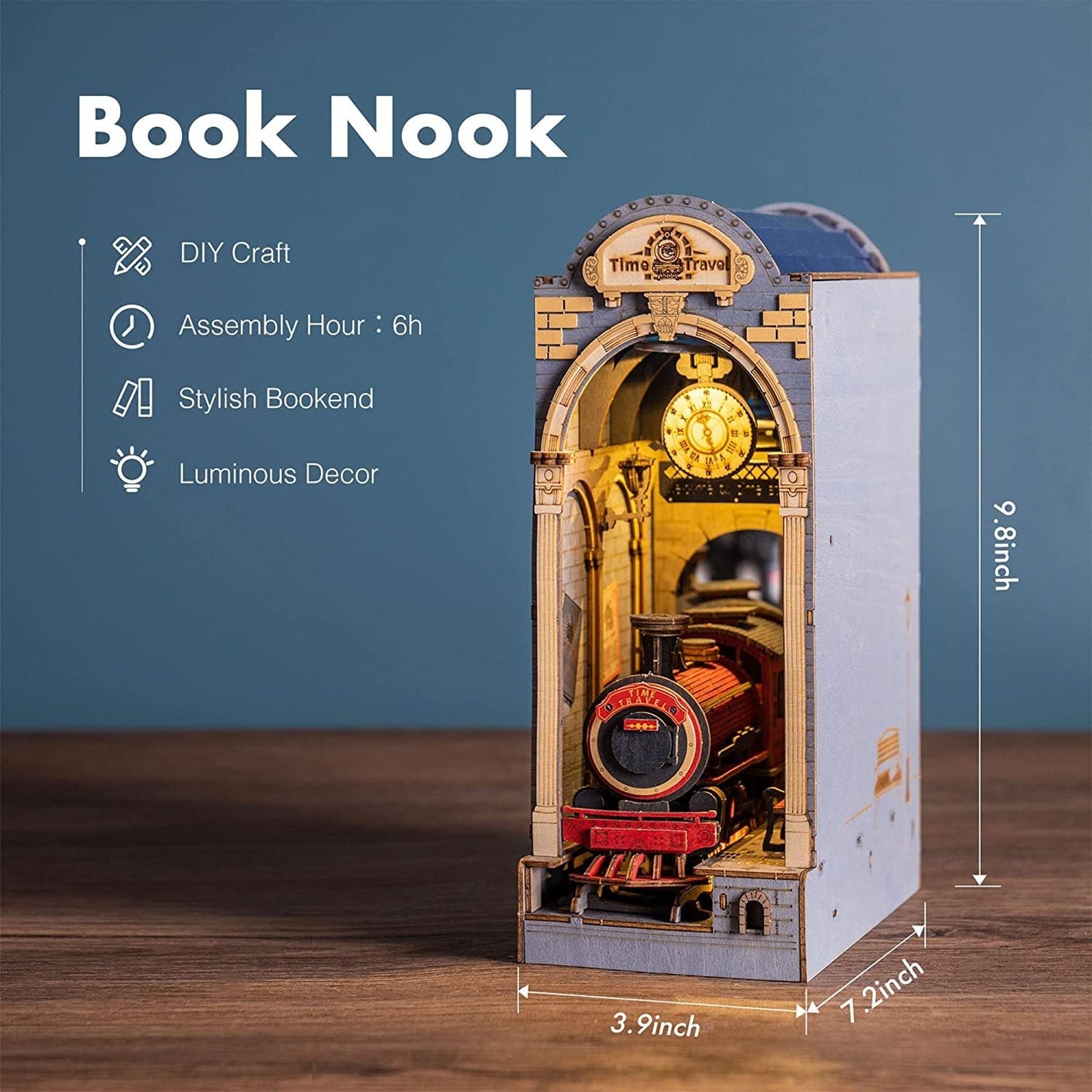 robotime rolife book nooks series stories in books 4 kinds diy wooden miniature house furniture sakura densya tgb01 dropshipping schmuckneu