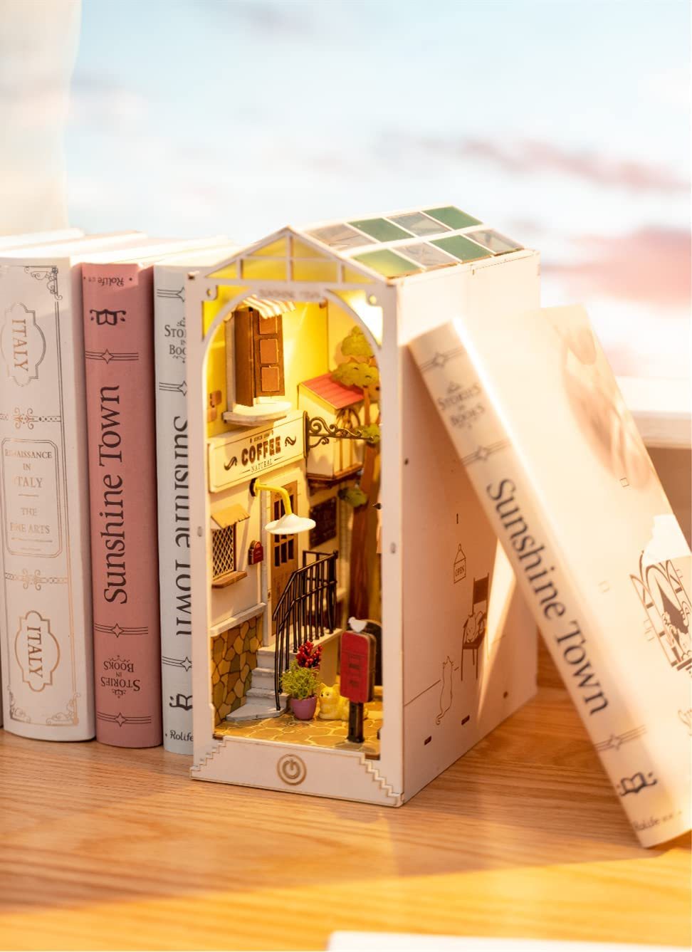 robotime rolife book nooks series stories in books 4 kinds diy wooden miniature house furniture sakura densya tgb01 dropshipping schmuckneu