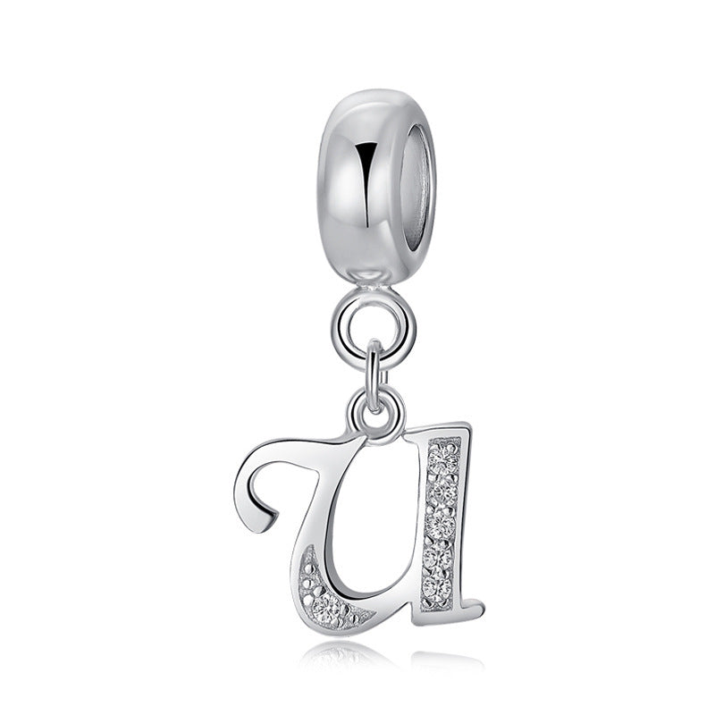 initial letter charm – individualler buchstaben-charm a-z aus 925 silber - lunastein