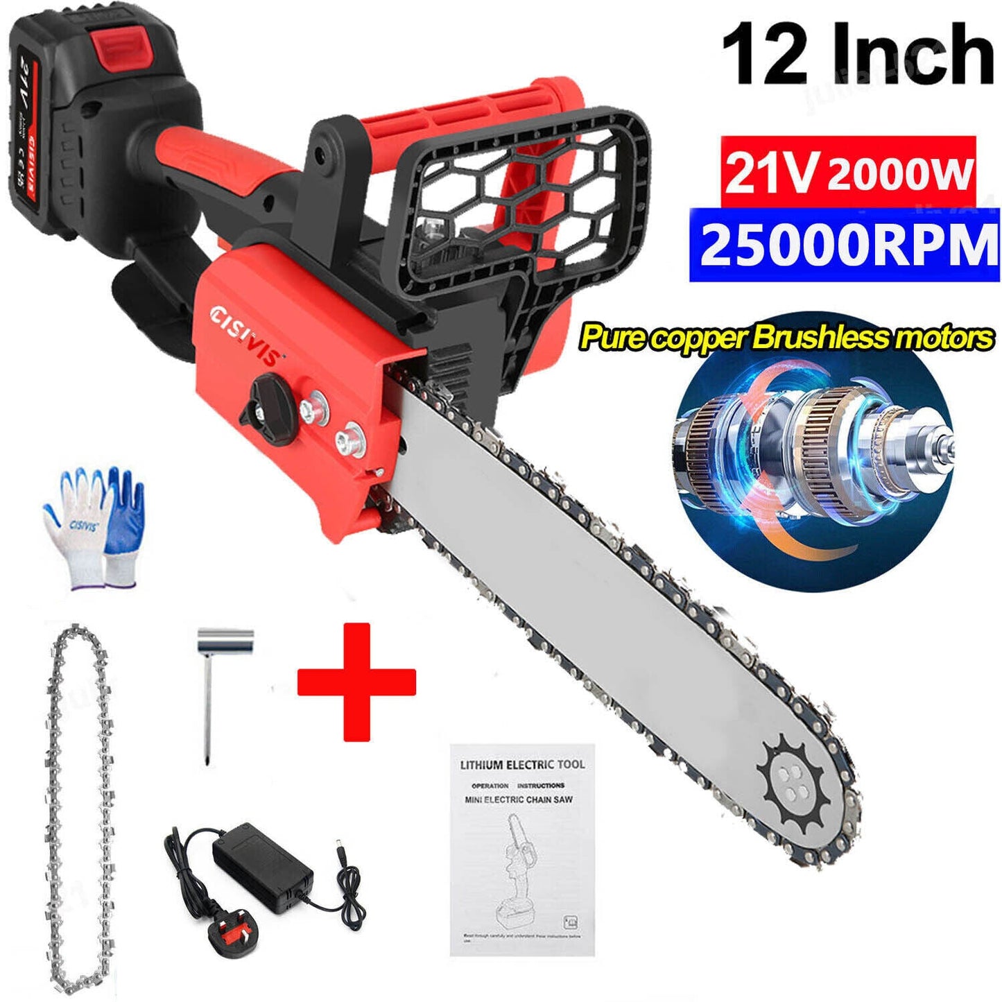 battery chainsaw 2000w mini chainsaw chainsaw tree saw with batteries schmuckneu