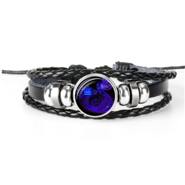 zodiac constellation bracelet braided design bracelet for men women kids schmuckneu