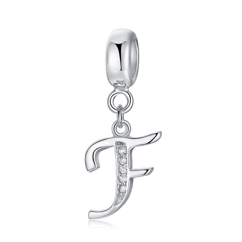 initial letter charm – individualler buchstaben-charm a-z aus 925 silber - lunastein