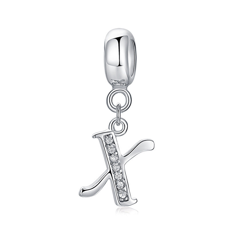 initial letter charm – individualler buchstaben-charm a-z aus 925 silber - lunastein