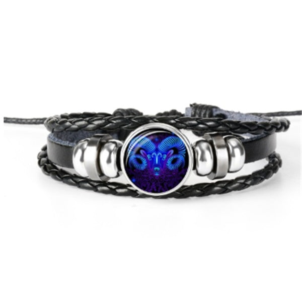 zodiac constellation bracelet braided design bracelet for men women kids schmuckneu