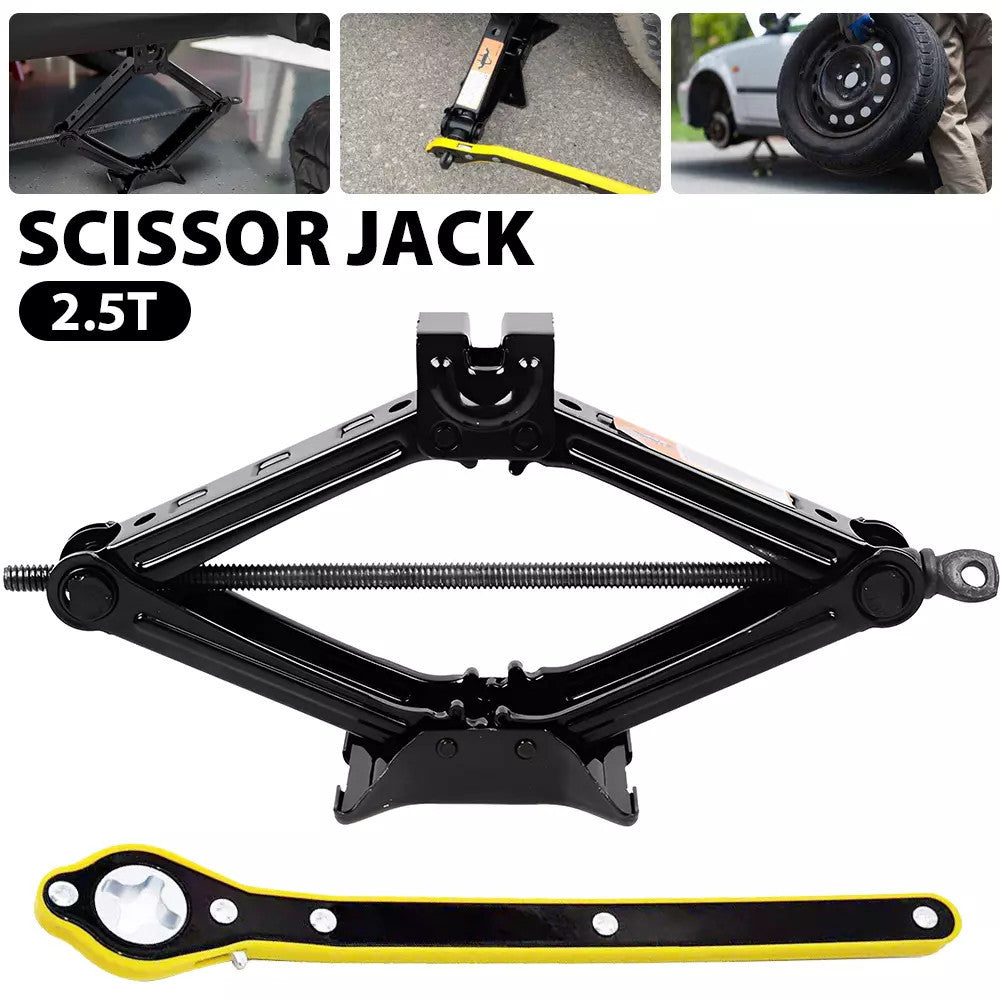 2025 car jack scissor jack lift for car-suv-mpv 2t with hand crank