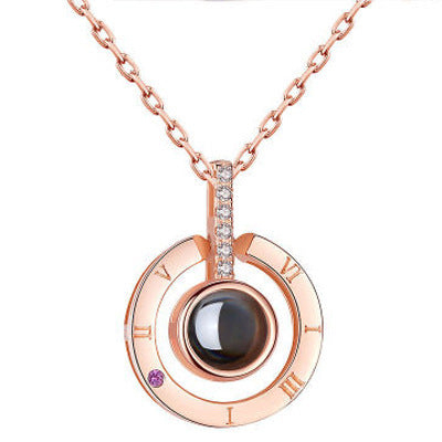 hot valentine's day gifts metal rose jewelry gift box necklace for wedding girlfriend necklace gifts schmuckneu