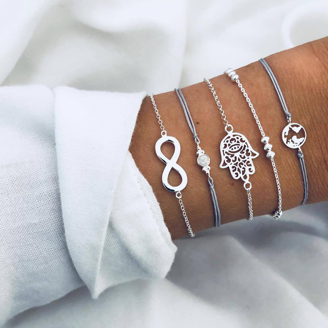 bohemian bracelets & bangles set vintage bead boho charm bracelet for women jewelry accessories pulseras mujer bijoux femme - lunastein