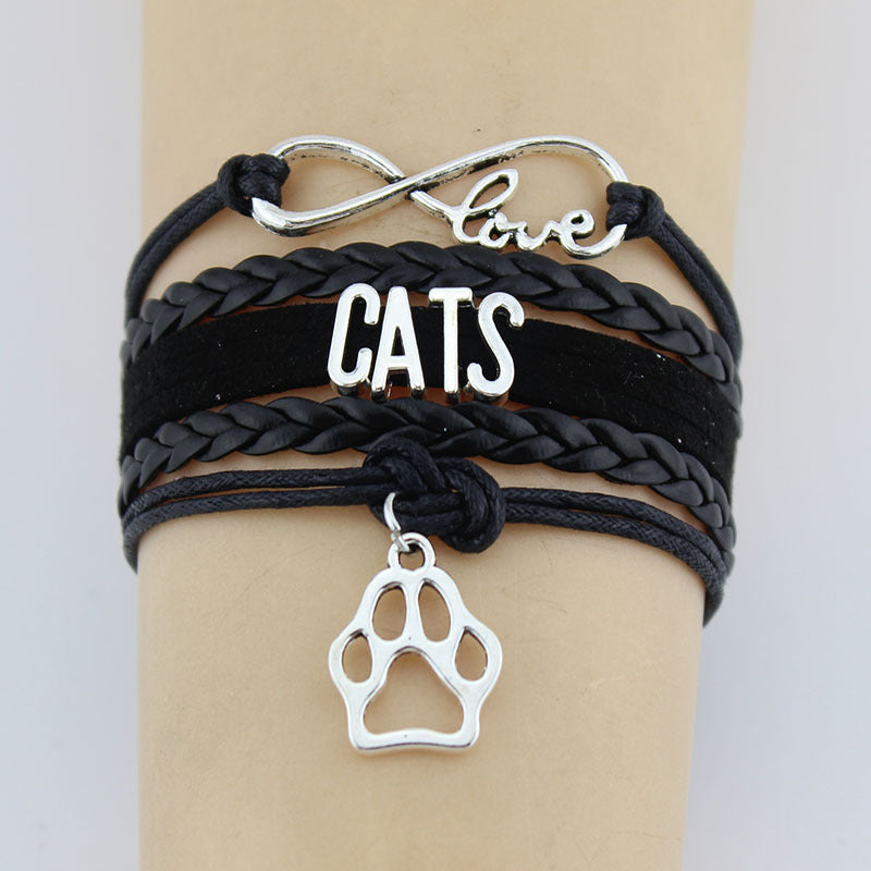 feline love – charm-armband für katzenfreunde - lunastein