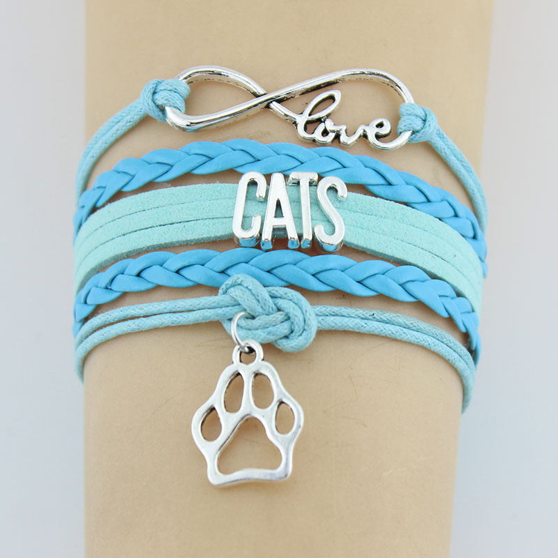feline love – charm-armband für katzenfreunde - lunastein