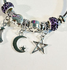 Sonnenmondzauber – Charm-Armband mit Sonne, Mond & Stern - Lunastein