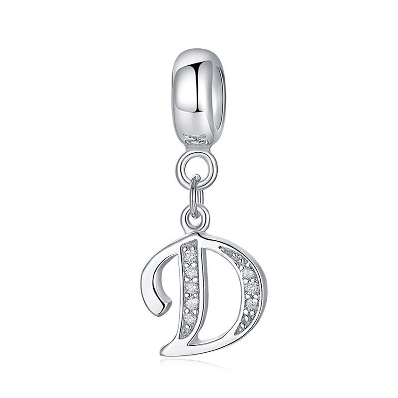 initial letter charm – individualler buchstaben-charm a-z aus 925 silber - lunastein