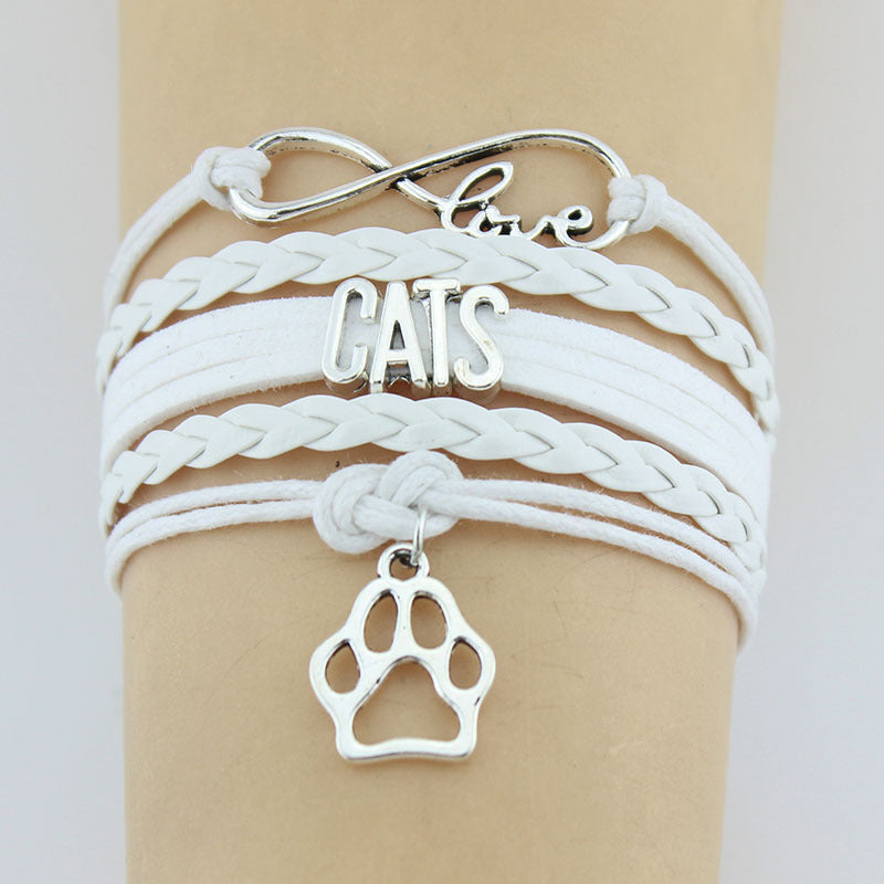 feline love – charm-armband für katzenfreunde - lunastein