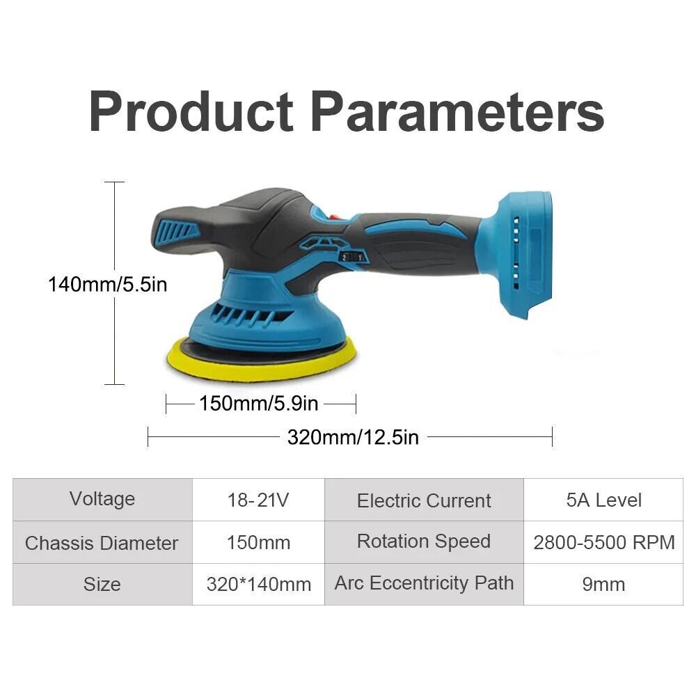 for 18v lxt bl18 cordless random orbital polisher polisher machine polish