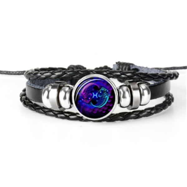 Zodiac Constellation Bracelet Braided Design Bracelet For Men Women Kids SchmuckNeu